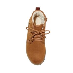Cat&Jack Boys Tan Ankle Boots with Fur Lining